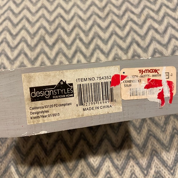 Gray Wooden At Symbol Decor - Picture 6 of 6